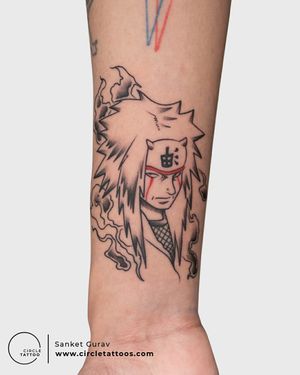 Anime tattoo by Sanket Gurav at Circle Tattoo