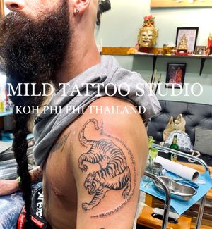 #sakyant #tigertattoo #tiger #tattooart #tattooartist #bambootattoothailand #traditional #tattooshop #at #mildtattoostudio #mildtattoophiphi #tattoophiphi #phiphiisland #thailand #tattoodo #tattooink #tattoo #phiphi #kohphiphi #thaibambooartis  #phiphitattoo #thailandtattoo #thaitattoo #bambootattoophiphiContact ☎️+66937460265 (ajjima)https://instagram.com/mildtattoophiphihttps://instagram.com/mild_tattoo_studiohttps://facebook.com/mildtattoophiphibambootattoo/Open daily ⏱ 11.00 am-24.00 pmMILD TATTOO STUDIO my shop has one branch on Phi Phi Island.Situated , Located near  the World Med hospital and Khun va restaurant