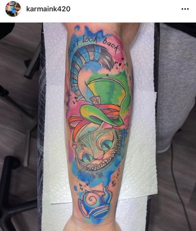 Well rounded artist Will be in Daytona at Main Street tattoo for biketoberfest 2022 🤙 come see me ! ~MikeyCheck out my insta Karmaink420@instagram.com #tattoo #daytonabeach #tattooartist #traditionaltattoo #colortraditionaltattoo #fineline #letteringtattoo #horrortattoo #UVtattoo #ultraviolettattoo #mainstreettattoo #watercolortattoo#aliceinwonderland 