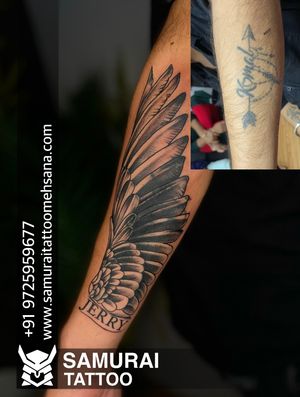 Cover up tattoo |Coverup tattoo design |Coverup tattoo |Coverup tattoo by wings |Wings coverup tattoo