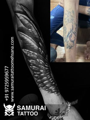 Cover up tattoo |Coverup tattoo design |Coverup tattoo |Coverup tattoo by wings |Wings coverup tattoo