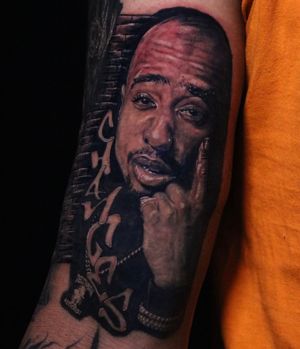 Tupac #nyctattooartist #tupac #portrait