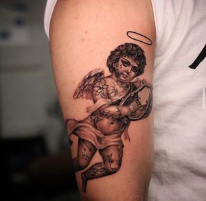 A tattooed Cherub #cherub