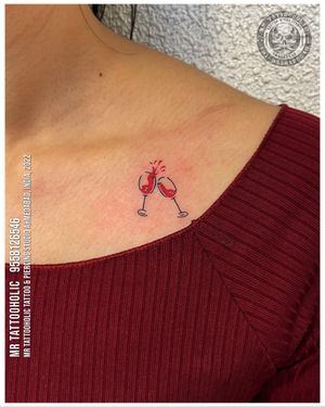  DM for free consultation 🟢Whatsapp:- 9558126546 _________________________ ✉️ Mrtattooholic111@gmail.com #winetattoo #collarbonetattoo #winetattoodesign #collarbonetattoodesign #wineglass #wine #winelover #smalltattoo #necktattoo #tattoogirl #girls #tattoo #tattoodesign #tattooideas #tattoooftheday #insta #inked #cleavage #cleavagetattoo #backtattoo #mrtattooholic #minimalist #minimalisttattoo #minitattoo #microtattoo #redink #ahmedabad #ahmedabadtattoo #ahmedabadtattoostudio #ahmedabadtattooartist