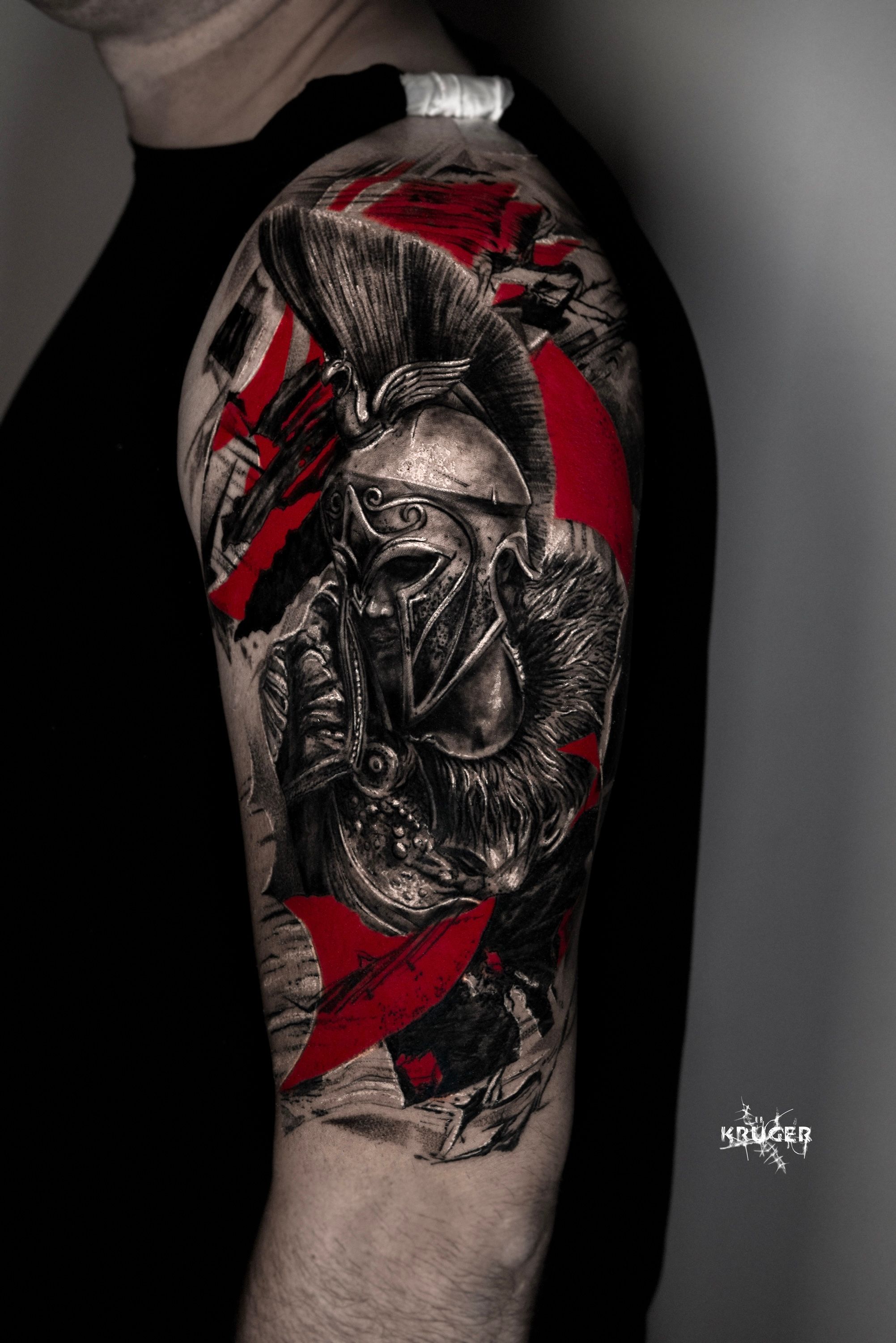 87 Wonderful Warrior Tattoos On Arm