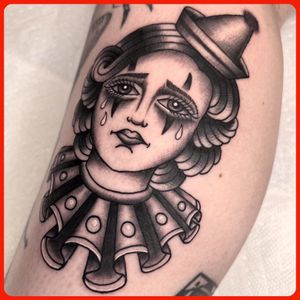 Sad clown girl from my guest spot at Rainbow Demon in Denver. 