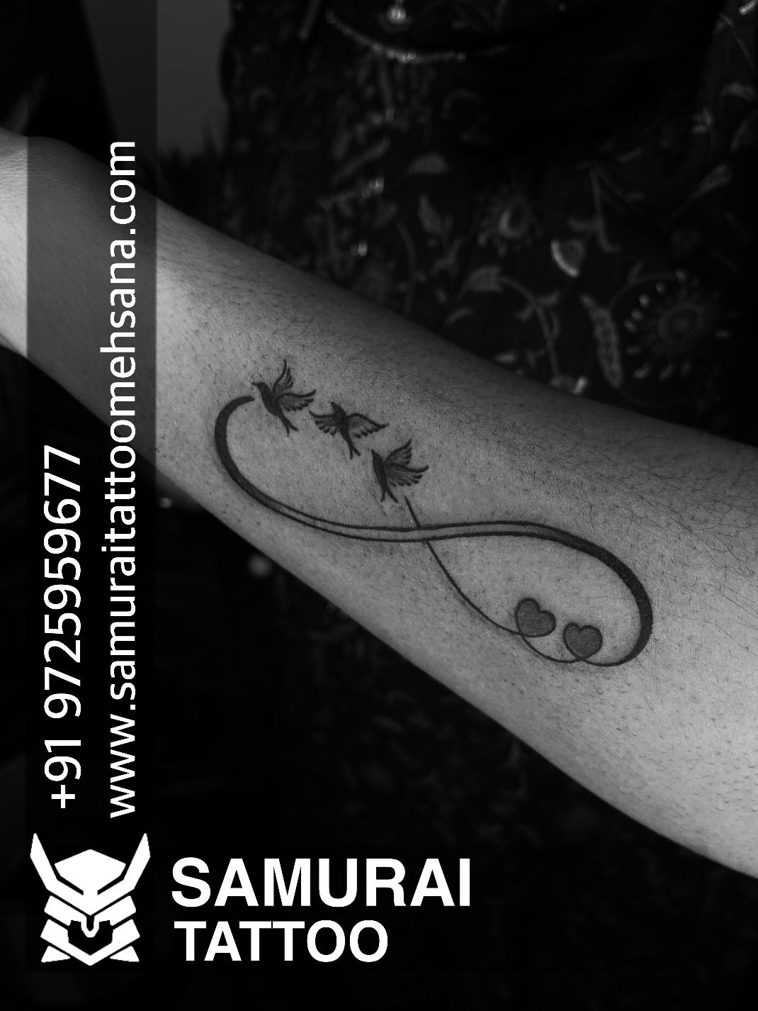 Buy Custom Infinity Tattoo Design With Personalization Online in India -  Etsy