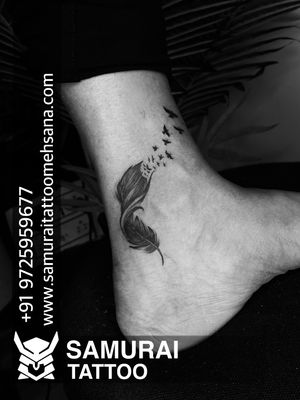 Feather tattoo |Tattoo for girls |Feather tattoo design | Coverup tattoo design
