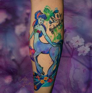 Centauro Fantasia and Pegasus Disney Tattoo 