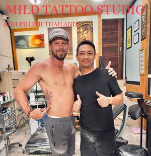 The traditional bamboo tattoo  Professional artists Maintaining the highest standards of quality. All of our work is considered premium class and the highest quality.  #tattooart #tattooartist #bambootattoothailand #traditional #tattooshop #at #mildtattoostudio #mildtattoophiphi #tattoophiphi #phiphiisland #thailand #tattoodo #tattooink #tattoo #phiphi #kohphiphi #thaibambooartis  #phiphitattoo #thailandtattoo #thaitattoo #bambootattoophiphiContact ☎️+66937460265 (ajjima)https://instagram.com/mildtattoophiphihttps://instagram.com/mild_tattoo_studiohttps://facebook.com/mildtattoophiphibambootattoo/Open daily ⏱ 11.00 am-24.00 pmMILD TATTOO STUDIO my shop has one branch on Phi Phi Island.Situated , Located near  the World Med hospital and Khun va restaurant