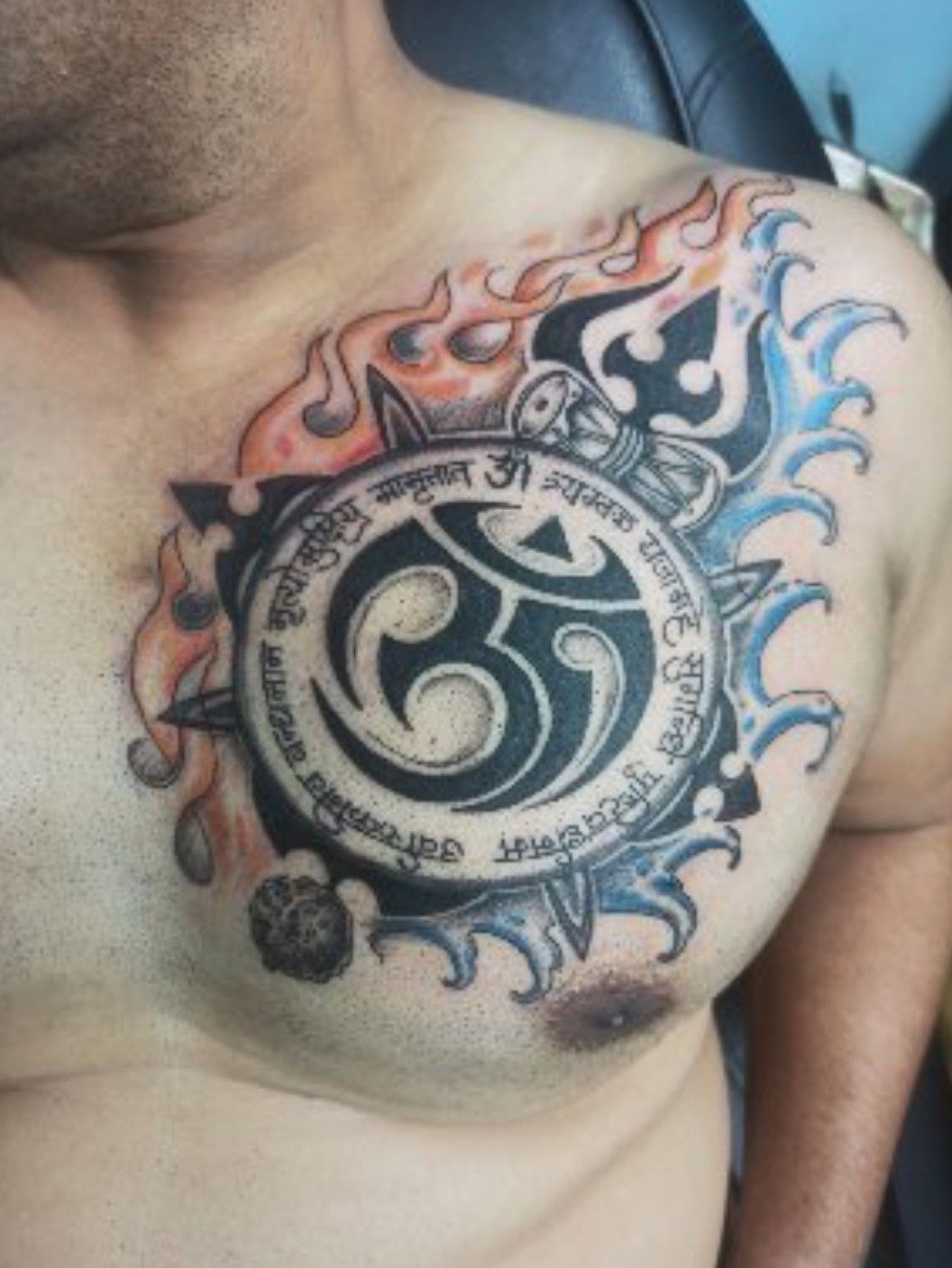 here's a trishul tattoo with shivji... - Dhariti BODY Tattoos | Facebook