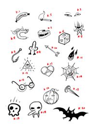 Tattoo Uploaded By Iron Ink Halloween Flash Tattoodo