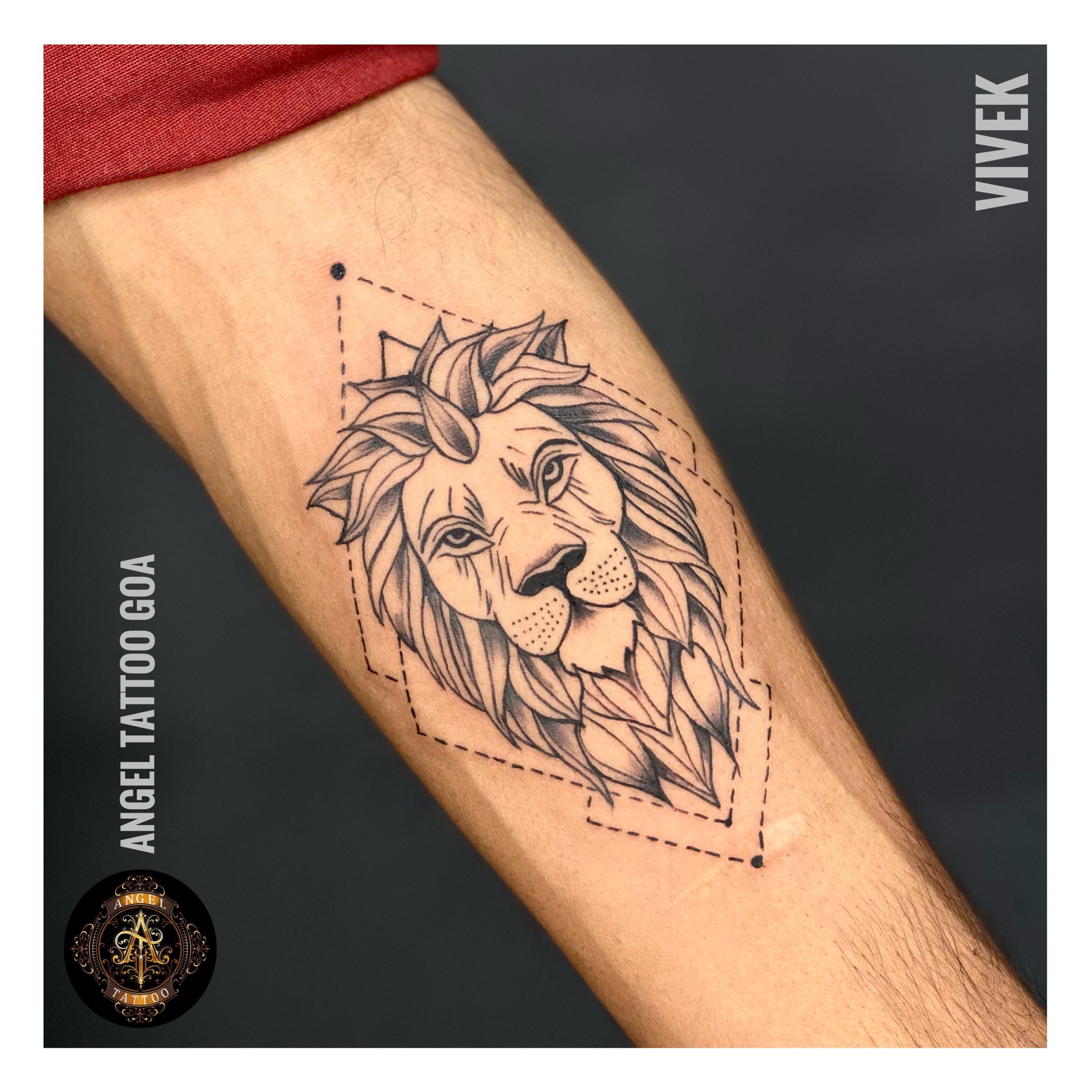 Tattoo uploaded by Angel Tattoo Studio Goa • Lion Tattoo By Vivek Dharoliya  At Angel Tattoo Goa - Best Tattoo Artist in Goa - Best Tattoo Studio In  Baga Goa - Best