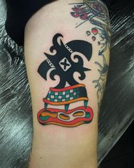 Abstract Figure Tattoo