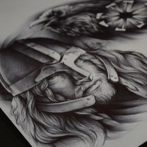 #vikings #tattoovikings #realism #black&white 