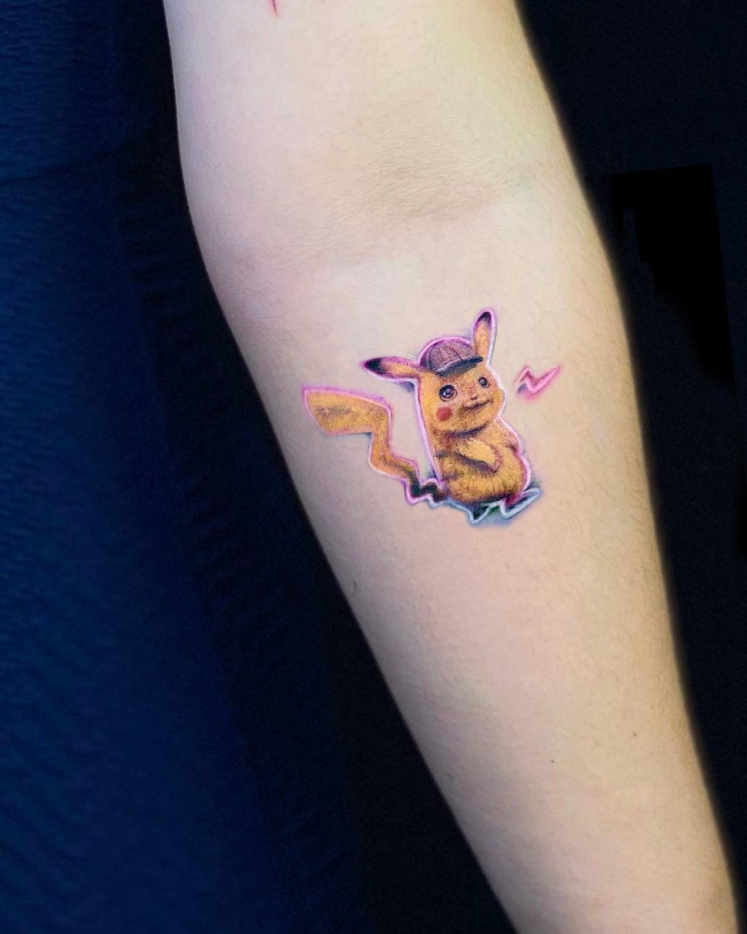6pcs/set Pokemon Luminous Tattoo Sticker Children Arm Face Glowing Tattoo  Children Body Art Tattoo Pikachu Tattoo Kids Gift