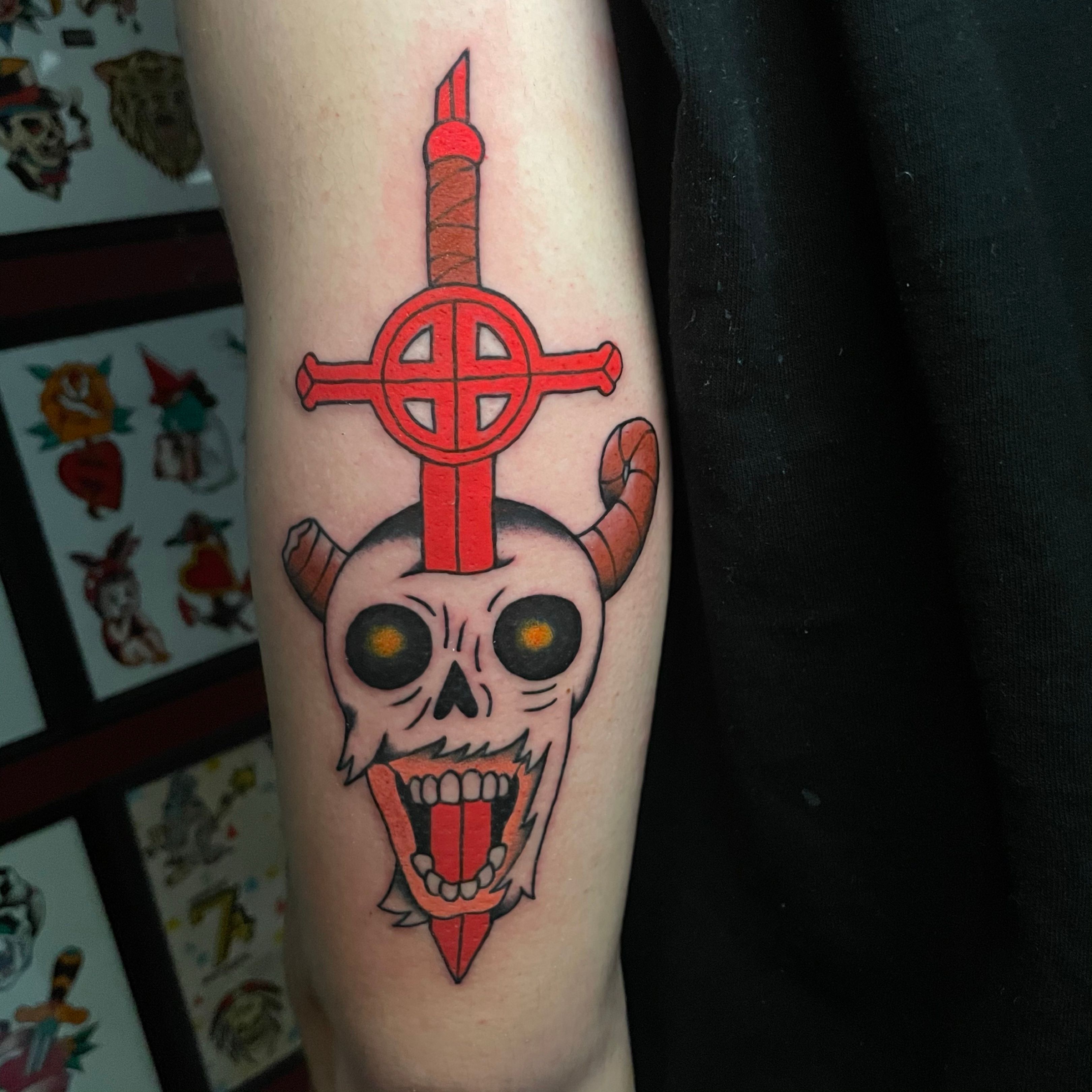 Got the Demon Blood sword tattooed on me today  radventuretime