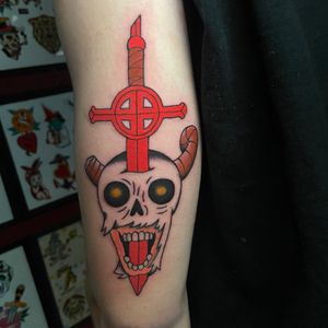 Adventure Time - Lich/Demon Blood Sword - done at Unite and Win Tattoo, Riverside, CA