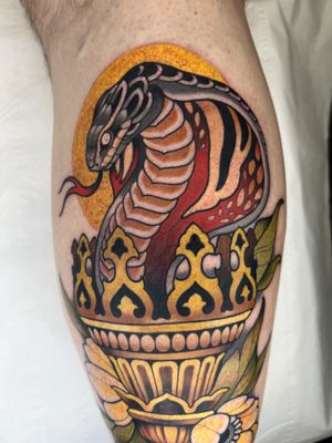 Snake and Lantern from Brugge Tattoo Convention 2022