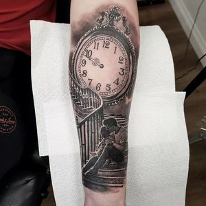 #clock #pocketwatch #watch #stairs #sacredsteeltattoo #ashbourne #derby #nottingham #stoke #uttoxeter #buxton #coventry