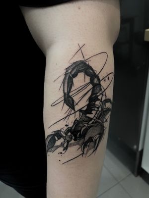 • Scorpion • custom project by our resident @nsmactattoos 
Books/info in our Bio: @southgatetattoo 
•
•
•
#scorpiontattoo #scorpion #sketchytattoo #southgatepiercing #londontattoo #londontattooartist #sgtattoo #southgatetattoo #southgate #london