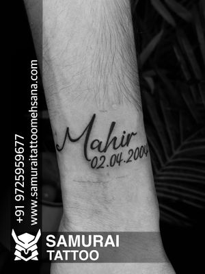 mahi name tattoo