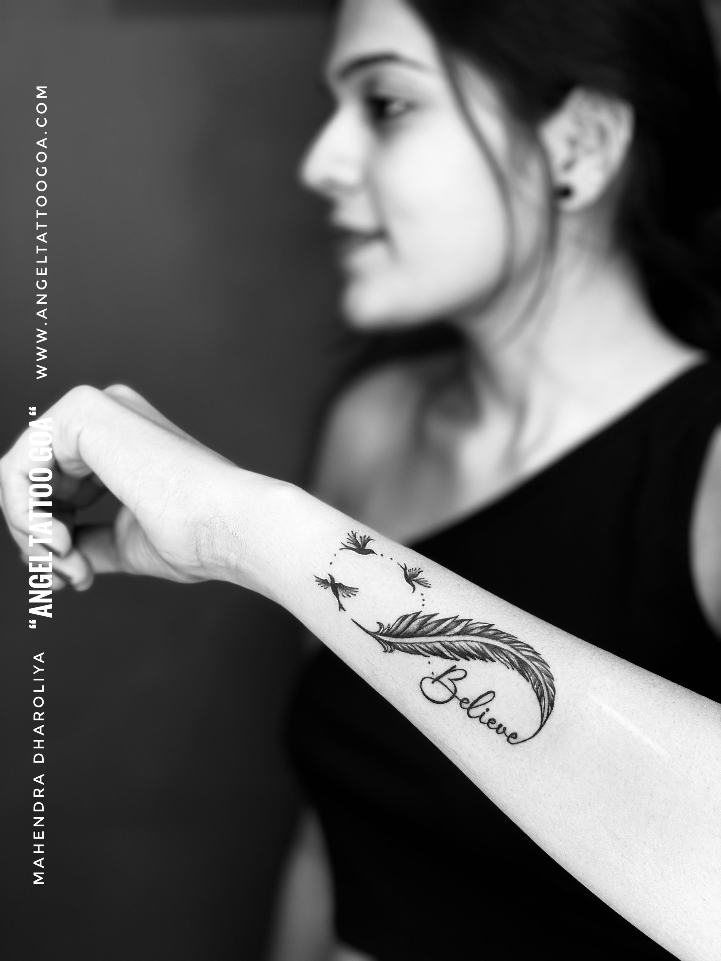 believe tattoos on wrist for girls