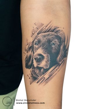 Custom Pet Tattoo done by Bishal Majumder at Circle Tattoo India 