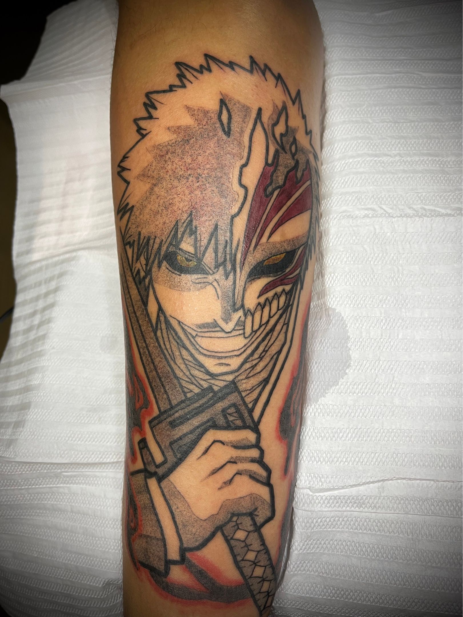 Half Hollow Ichigo Tattoo by KanHates on DeviantArt