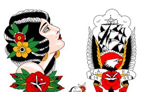 Traditional traditional tattoo flash designs 