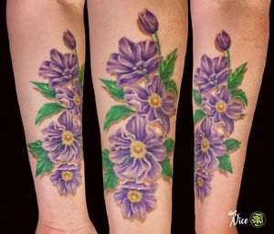 purple flowers by miss Nico