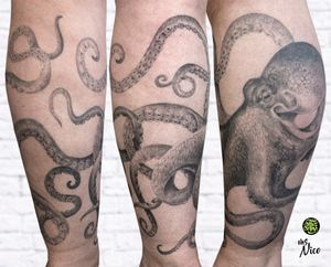 octopus lower leg half sleeve by miss Nico