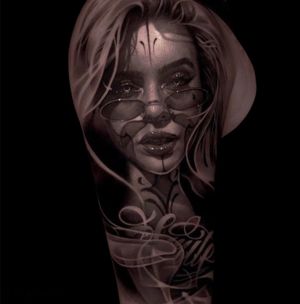 Woman Face Tattoo