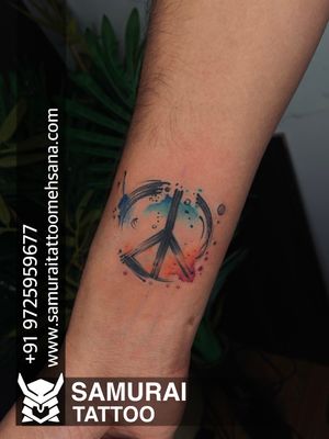 Peace tattoo design |Peace logo tattoo |Peace tattoo