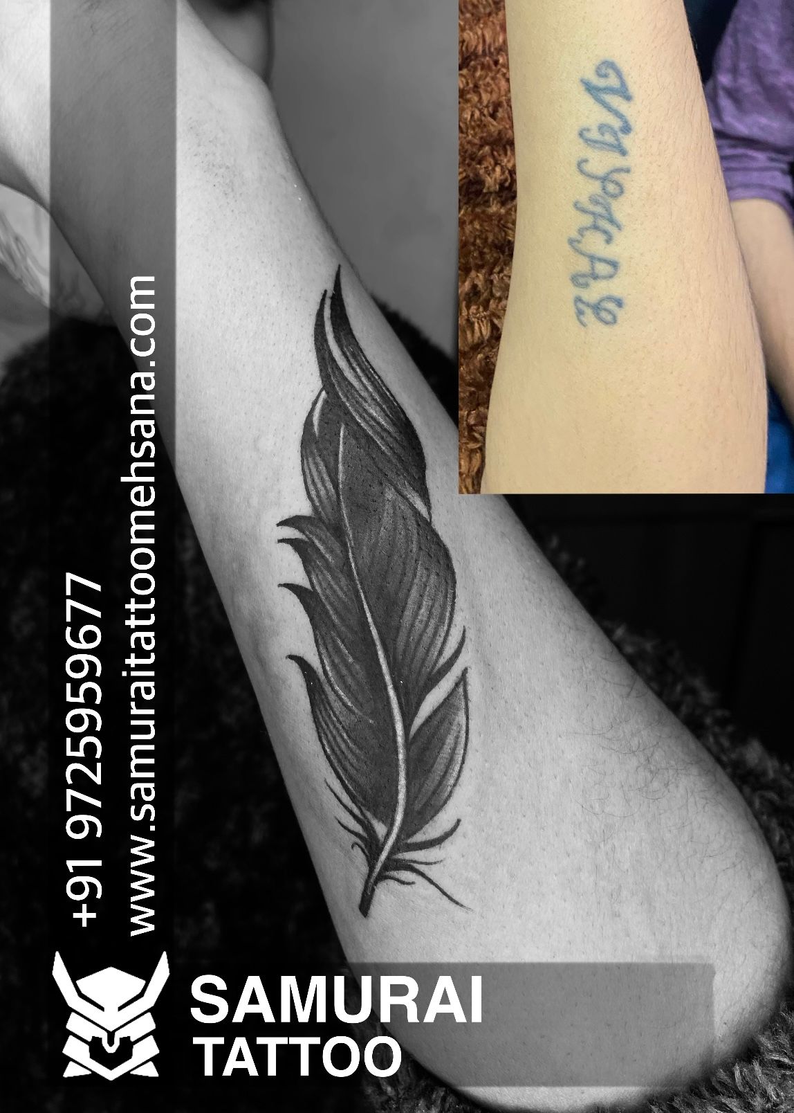 Peacock Feather Tattoo Best Tattoo Studio in India Black Poison Tattoos