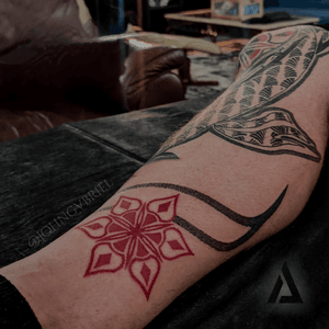 Red Dotwork