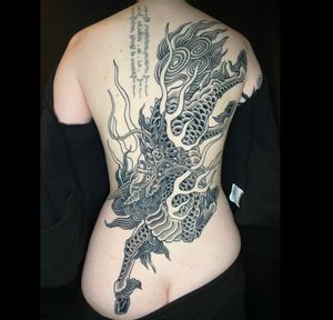 Kirin back
Email NYC@ThreeKingsTattoo.com for all booking requests 
