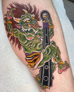 Clubbing Oni, one shot 
Email NYC@ThreeKingsTattoo.com for all booking requests 
