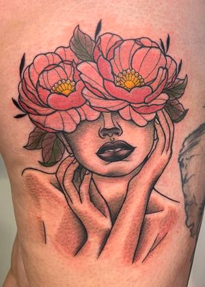 Flower Girl by Elena Wolf done at Wolf Wood Ink 