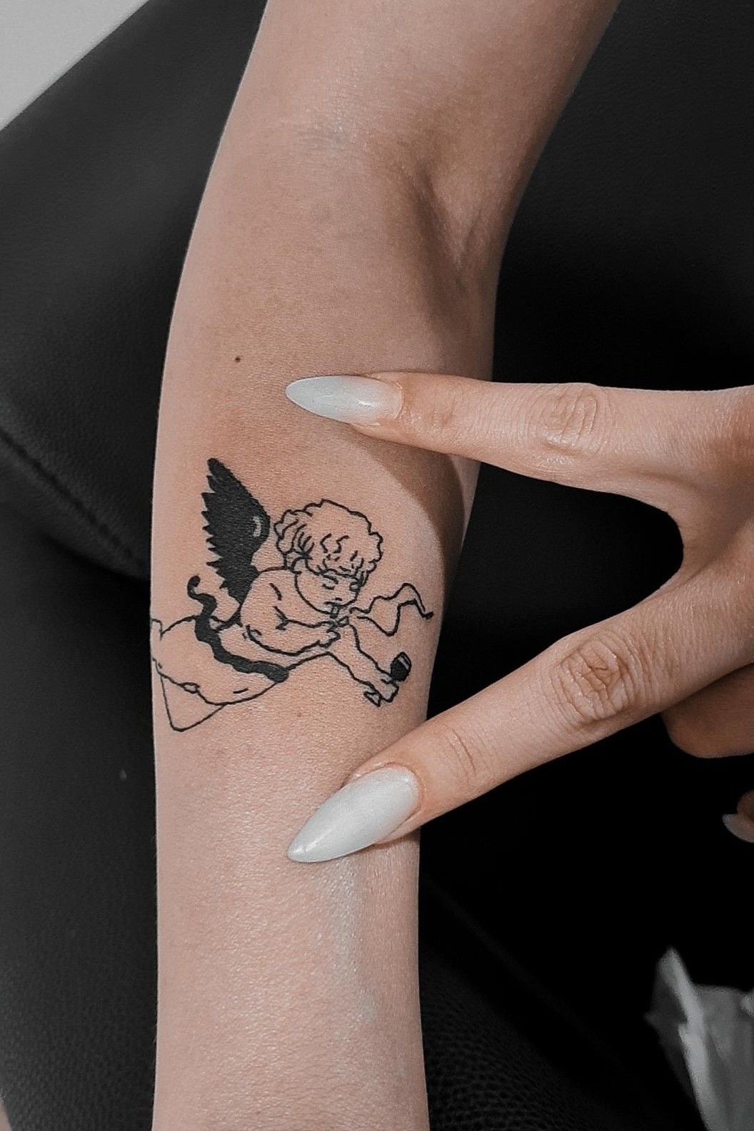 ronak:wings-arm-tattoo-wrist-tattoo-wings-black-and-grey-angel-tattoos -for-girls