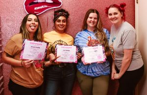 Natalie Cooper, Judy Barrera and Kaylie Laverty graduating from Brittany Haywards All About Brows December 2022 class 
#pmuclass #pmu #tattoograd #Pmugrad #awards #pmuaward #certificateofcompletion #certificate #girlswhotattoo #girlswhotattoo #artist