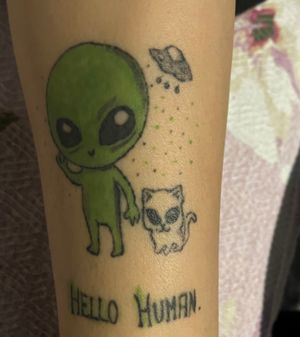 UFO Tattoo. My amateur works