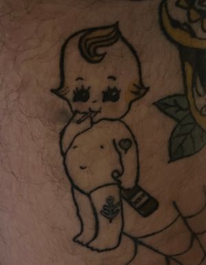 Kewpie Tattoo. My amateur works