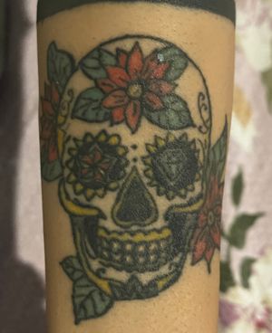 Sugar Skull Tattoo. My amateur works