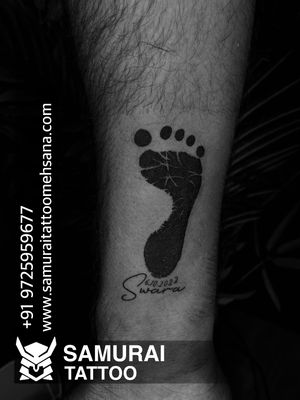footprint tattoo |Tattoo for babby |foot print tattoo |footprint tattoo design