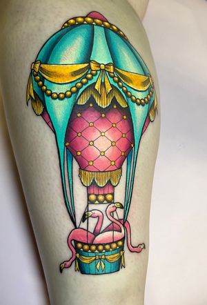 Hot Air Balloon Tattoo Done By Brittany Hayward 
#hotairballoontattoo #flamingotattoo #flamingo #hotairballoon #tattoo #cutetattoo #inked #tattooing #tattooist #tatuaje #tattooink #tattooer #daytona #theplasticflamingo #theplasticflamingoink #daytonatattoo #daytonabeachtattoo #daytonabeach #instatattoo #tattoostudio #tattoostyle #tattoolifestyle #tattooink #tattooist #neotrad #neotraditionaltattoo #neotradtattoon#colortattoo #colorfultattoo #tattooinspiration #tattoomodel #tattooart #tattooartwork #inked #tattooink #tattooed #tattoolife #tattooideas #tattoolife