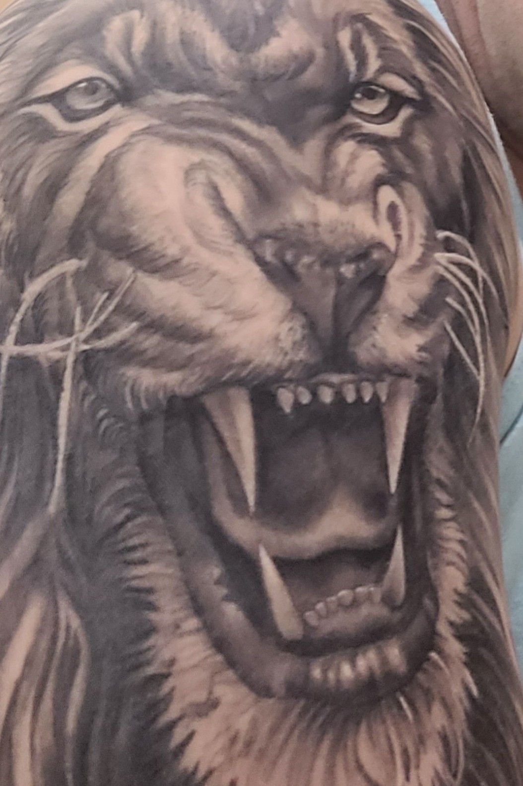 Roaring Lion Tattoo, Best Tattoo Artist in India - Manjeet Tattooz