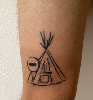 First tattoo for my brother from another mother ⛺️