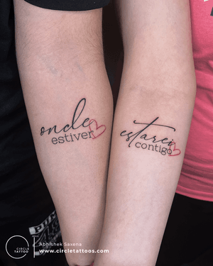 Couple Tattoo done by Abhishek Saxena at Circle Tattoo Delhi