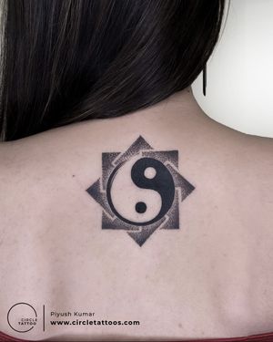 Ying Yang Tattoo done by Piyush Kumar at Circle Tattoo Delhi